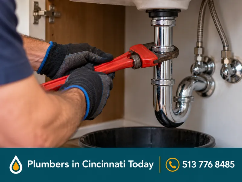 24/7 Emergency Plumber: close-up of work by a licensed plumber in Cincinnati, OH