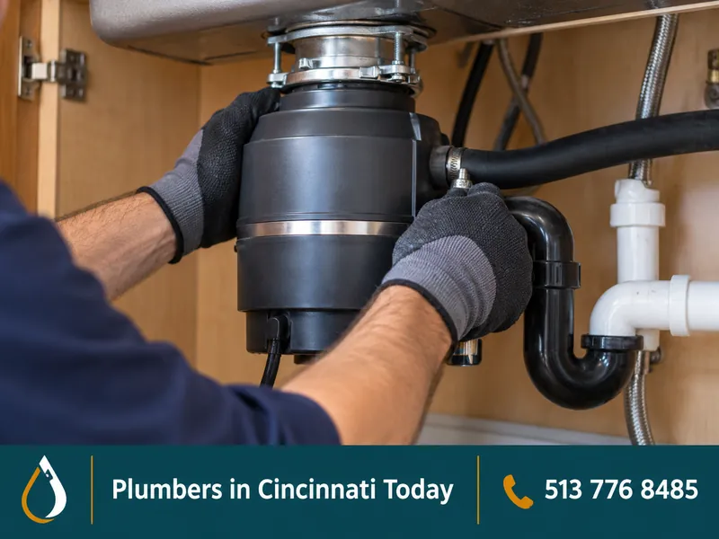 Disposals, Toilets & Faucets: close-up of work by a licensed plumber in Cincinnati, OH