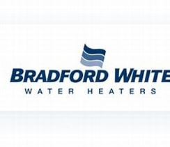 Bradford White water heaters logo, representing trusted plumbing brands used by plumbers for reliable installations and repairs in Fresno County, CA